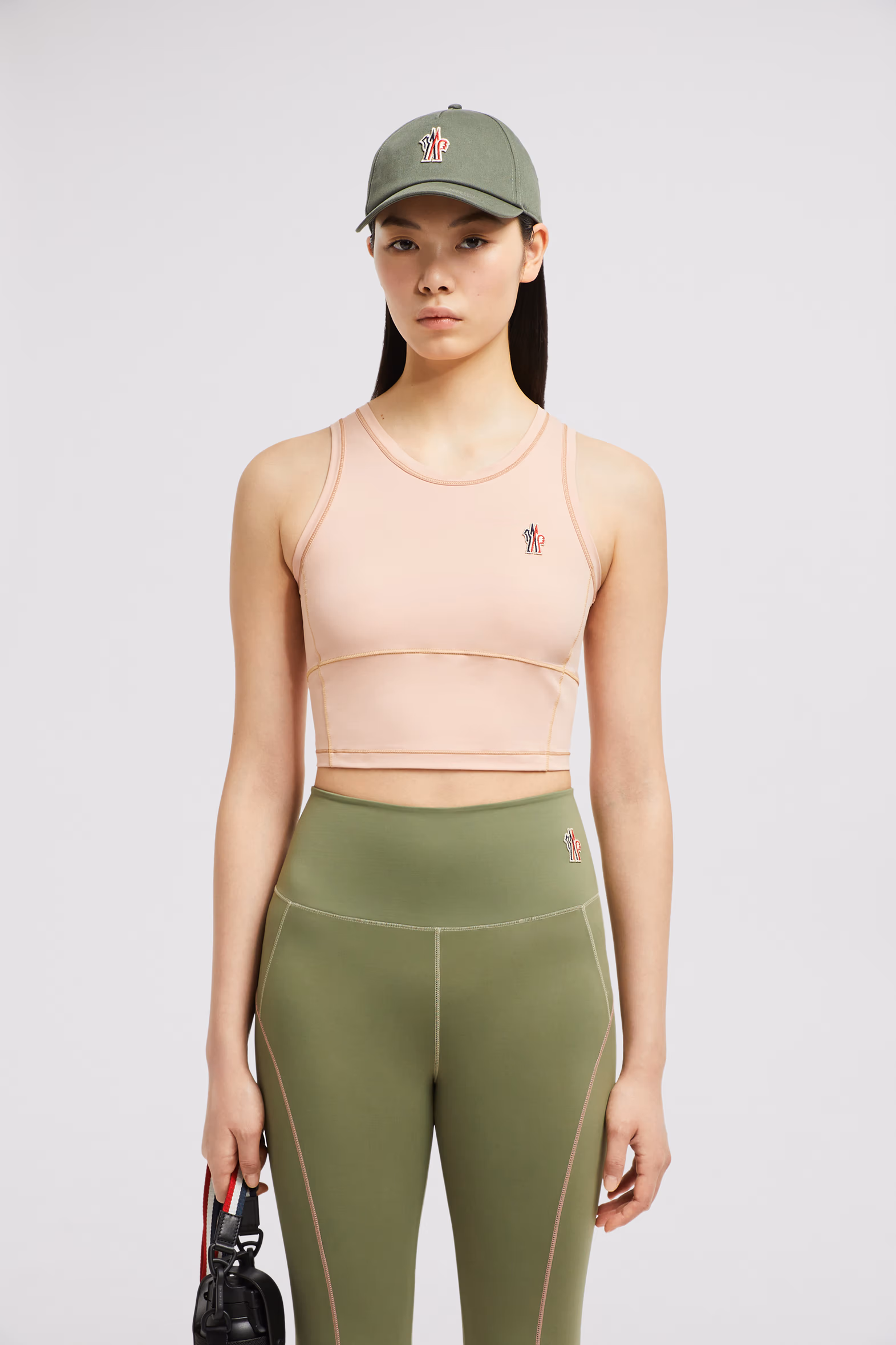Logo Tank Top Women Pink Moncler 0